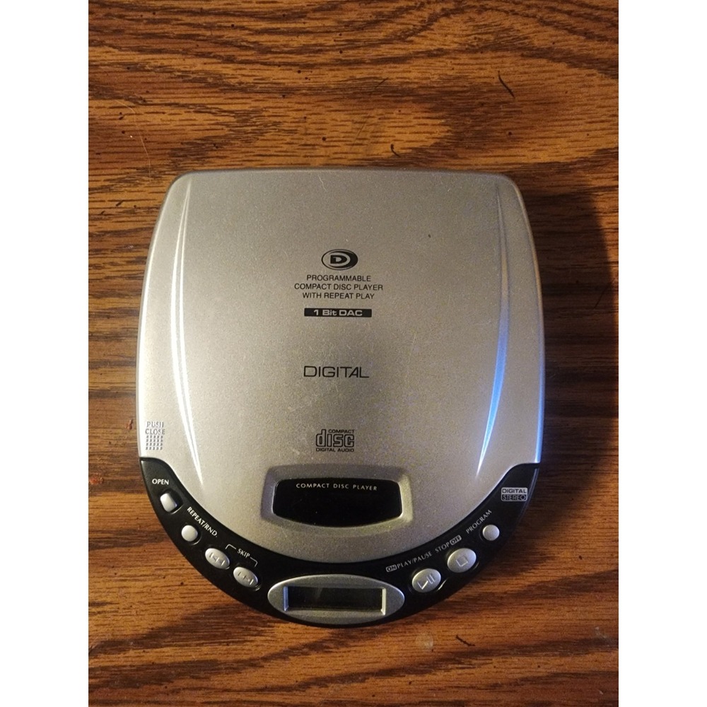 Vintage Lennox CD-50 Portable Compact Disc Player, Silver, Tested